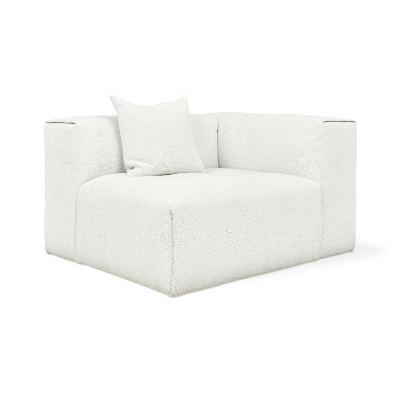 Nest Modular Right Arm Chair, Morris Bone