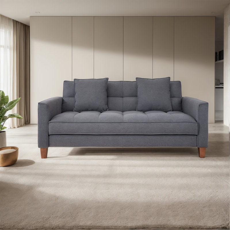 Saites 3 Seater Linen Sofa