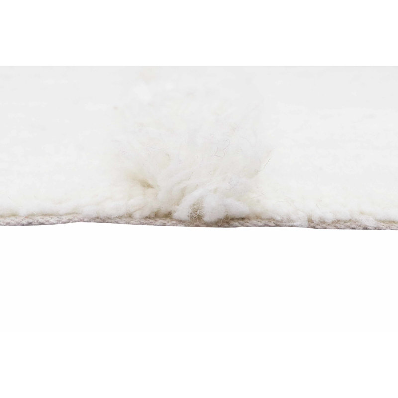 Sheep Of The World Hand Tufted Wool Area Rug in Sheep White, Rectangle 2'7" x 4'7"