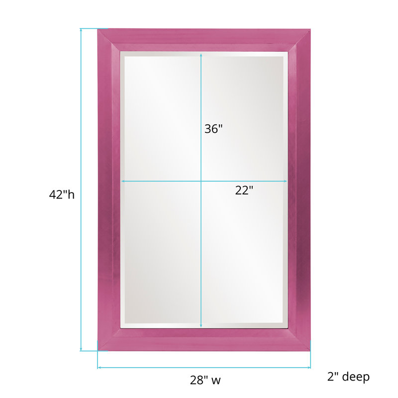 Miroir d'appoint Buschwick, Rose vif