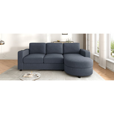 Modular Sectional U Shaped Couch With Ottoman, Premium Chenille Fabric,With 2 Throw Pillows, Highdensity Foam  Tufted Cushion Backrest Design,Easy Install,Fits Bedrooms,Reading Nooks,Beige