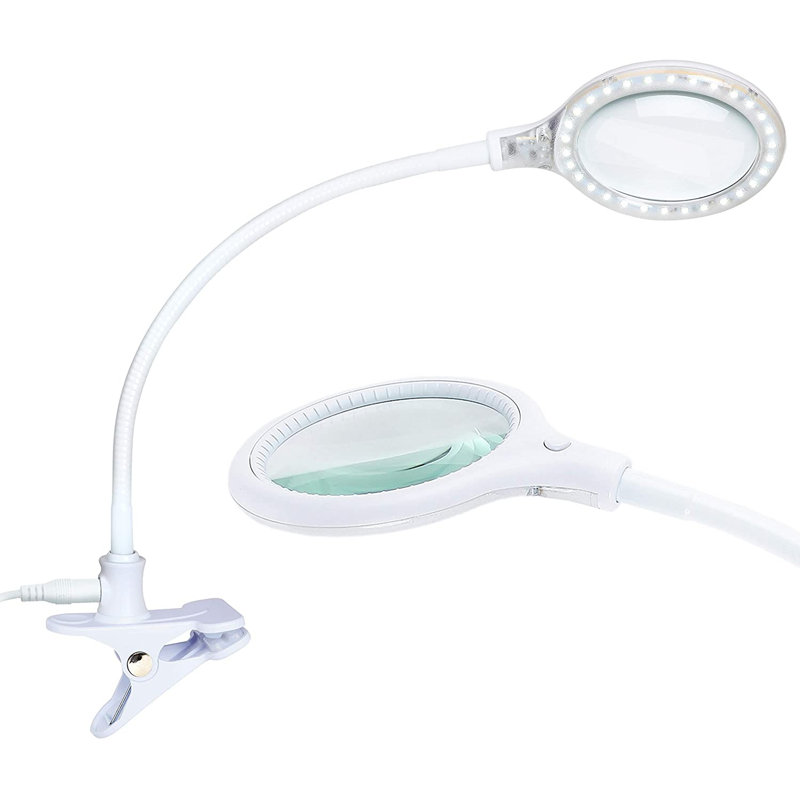 Lightview Pro 23.5 in. Adjustable Gooseneck Magnifying Desk Lamp