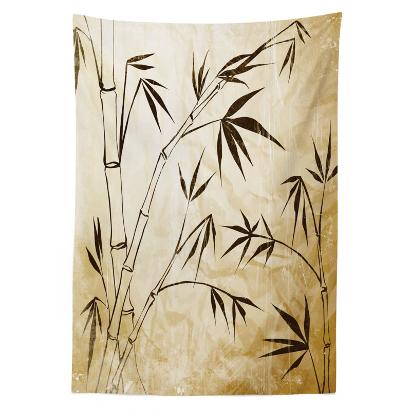 Nappe en bambou à structure profonde à racine complexes en bambou de dégradé flexible, 70 po x 52 po