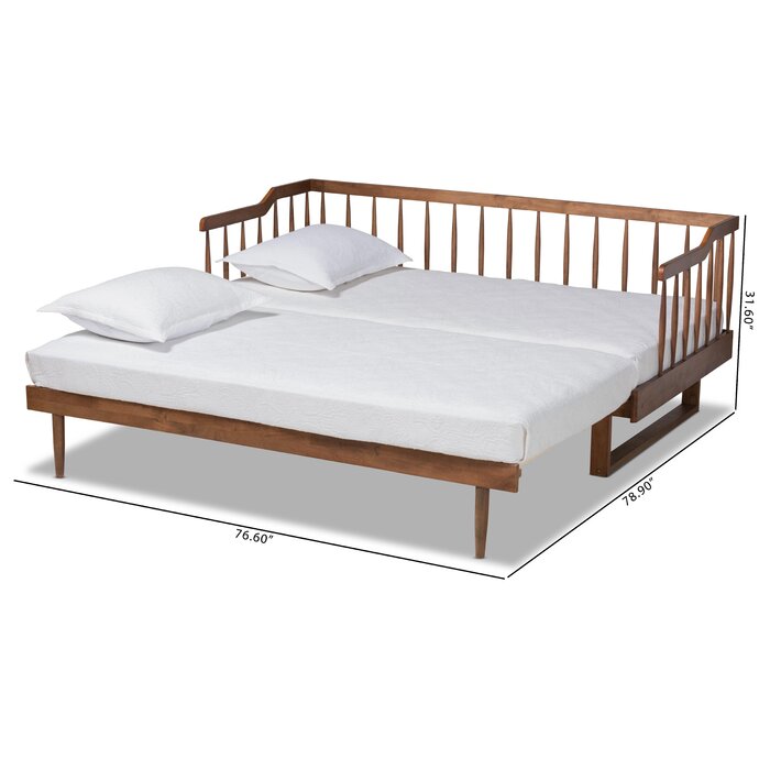 Red Barrel Studio® Provence Solid Wood Daybed With Trundle & Reviews 