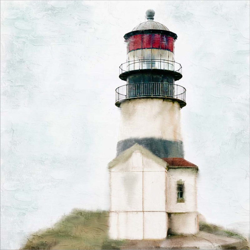 Vieux phare par Kimberly Allen - peinture sur toile tendue
