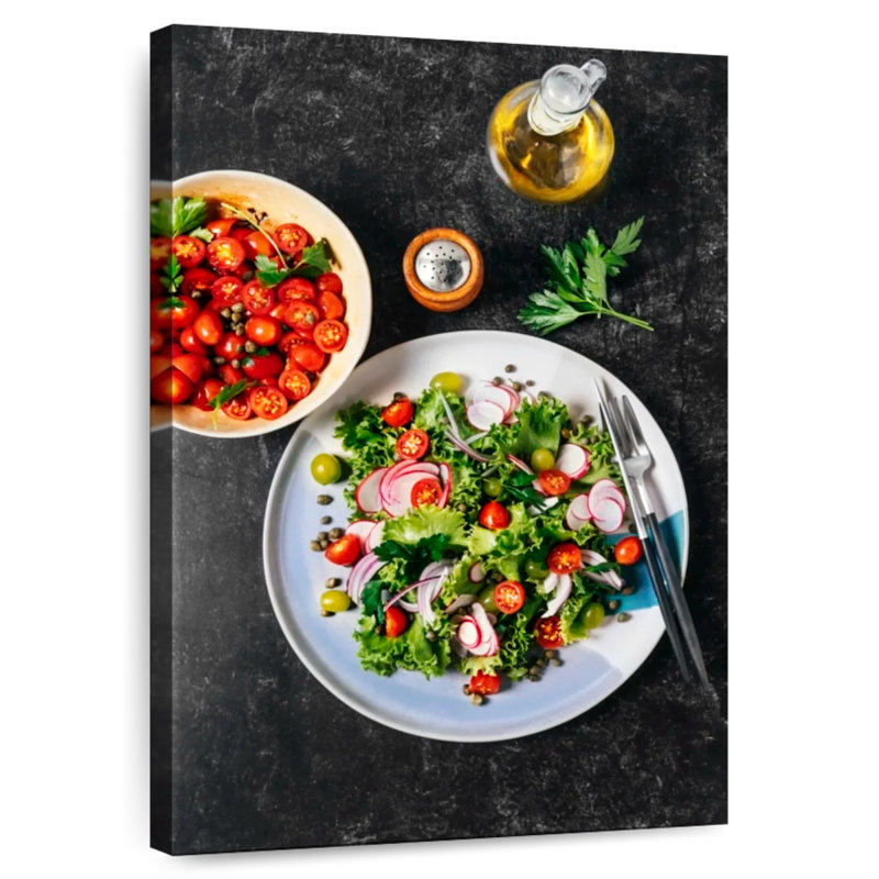 Yarlin Vegan Salad, 48" H x 32" W