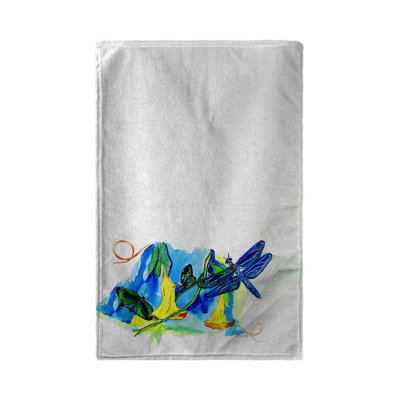Serviette de plage cloches et libellule Kuniko