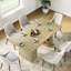 Table de salle à manger rectangulaire de 71 po avec tablette de rangement, grande table de salle à manger pour 4 à 8 personnes avec pieds épaissis, noir / brun / gris / naturel-959381135