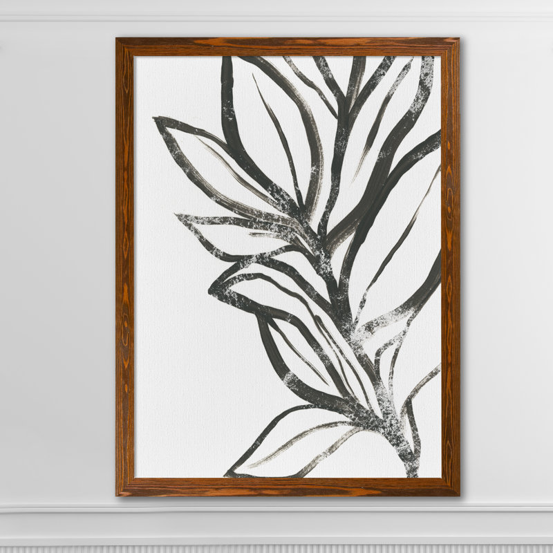 « leaf instinct ii » par paul cezanne-cadre photo, reproduction d’art, H 30 po x l 22 po x P 1,25 po, Cadre en toile d’érable