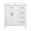 Meuble-lavabo 30 po avec lavabo en céramique-607451529