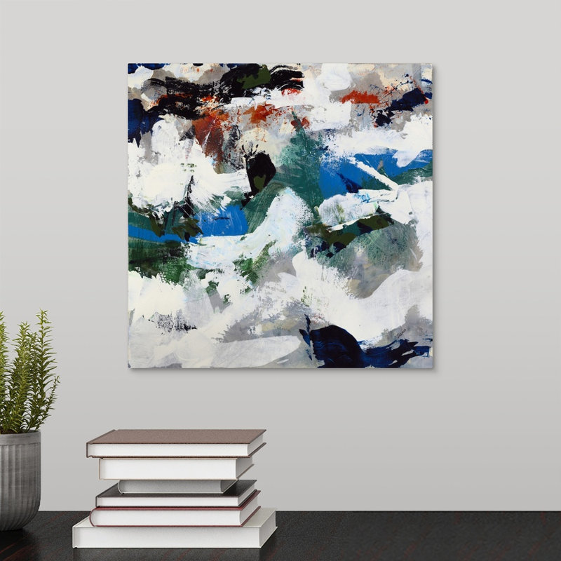 « escape ii », peinture sur toile, Toile tendue, H 12 po x l 12 po x P 1,25 po