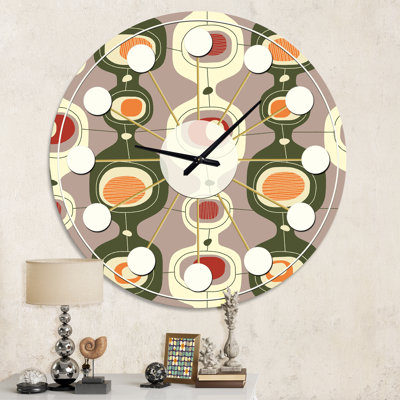 Horloge murale rétro Mid-Century