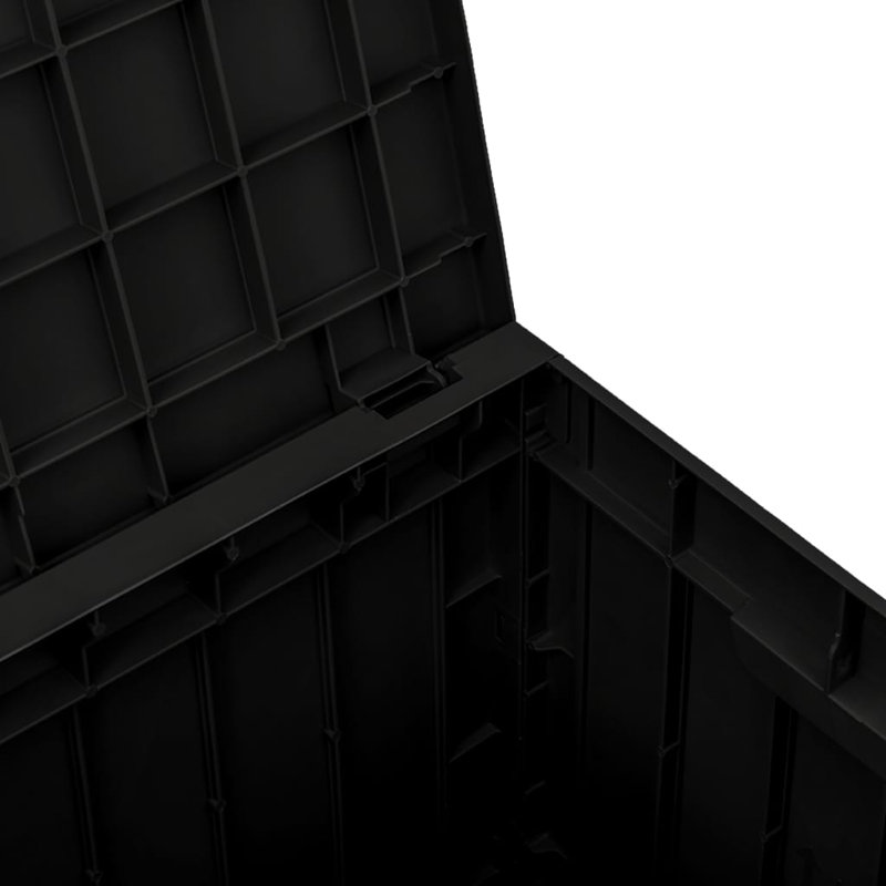 31.2 Gallons Water Resistant Polypropylene Deck Box, Black