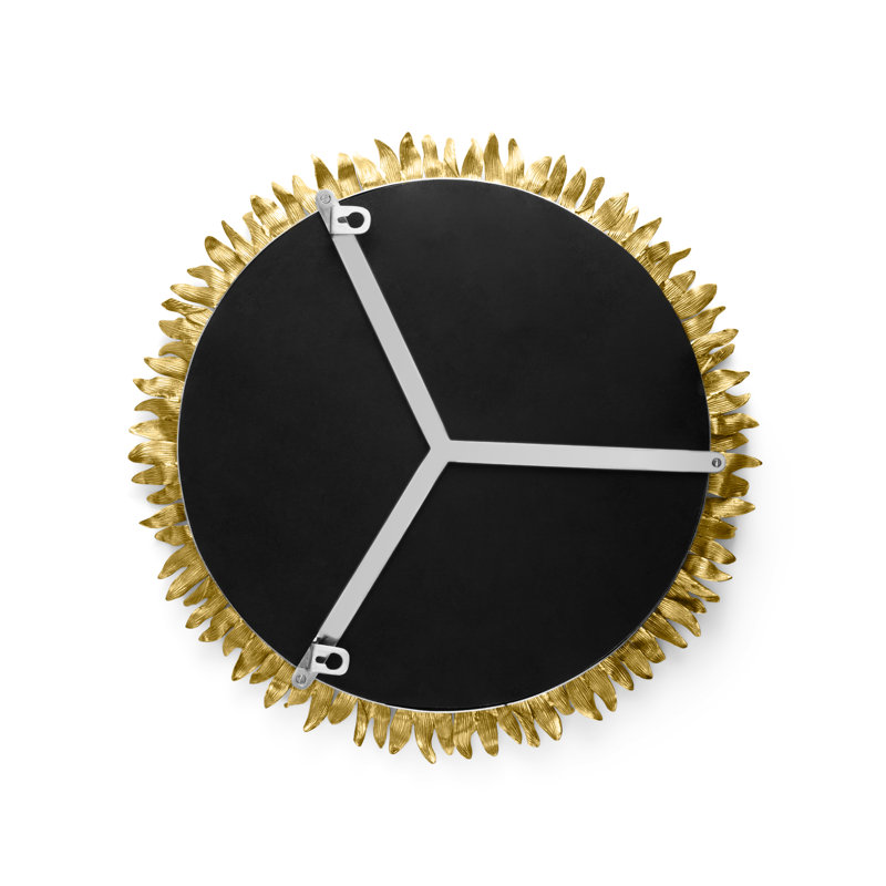 Sunflower Flat Metal Wall Mirror