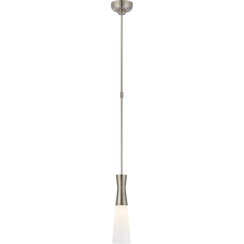 Kelly Wearstler Utopia Pendant, 14.25" H x 4" W x 4" D, Polished Nickel