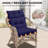 Outdoor Replacement Cushion Set Deep Seating High Back Seat / Back Cushions with Ties (Set of 2)-971156651