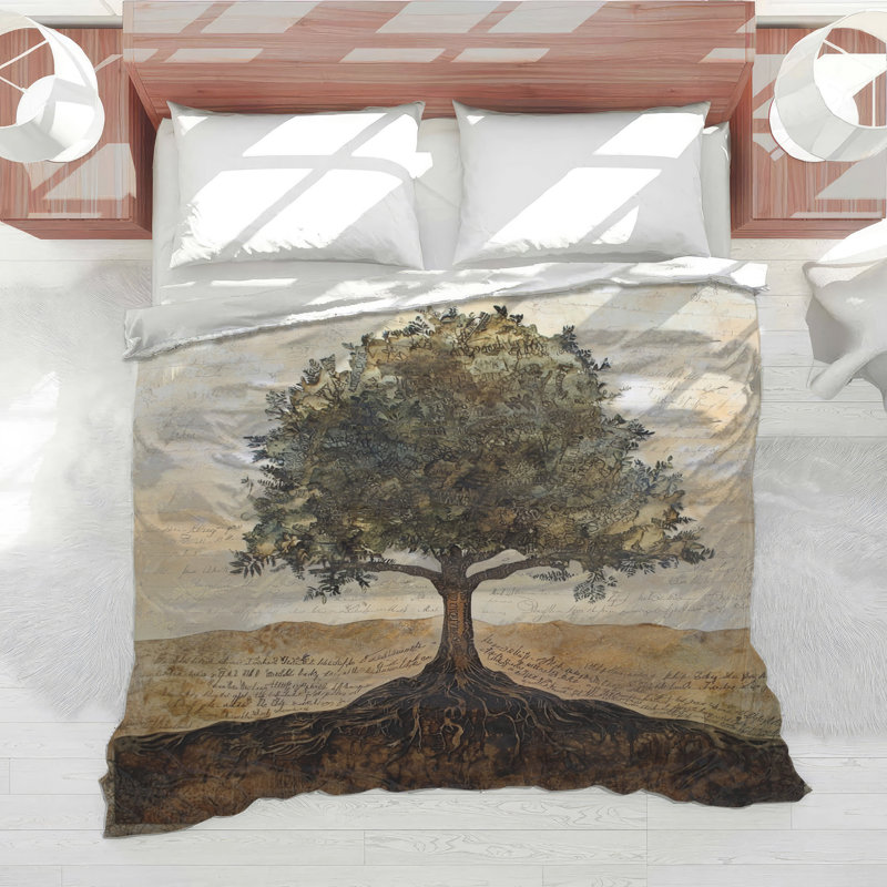 Tree With Roots Comforter, Twin