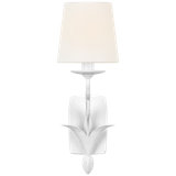 Amalfi 15" Sconce in Plaster White with Linen Shade