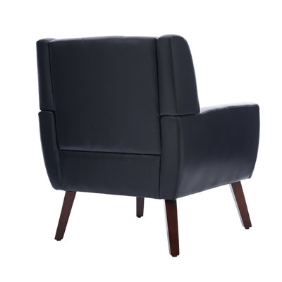 Fauteuil d'appoint revêtu de similicuir 28,3 po Davey