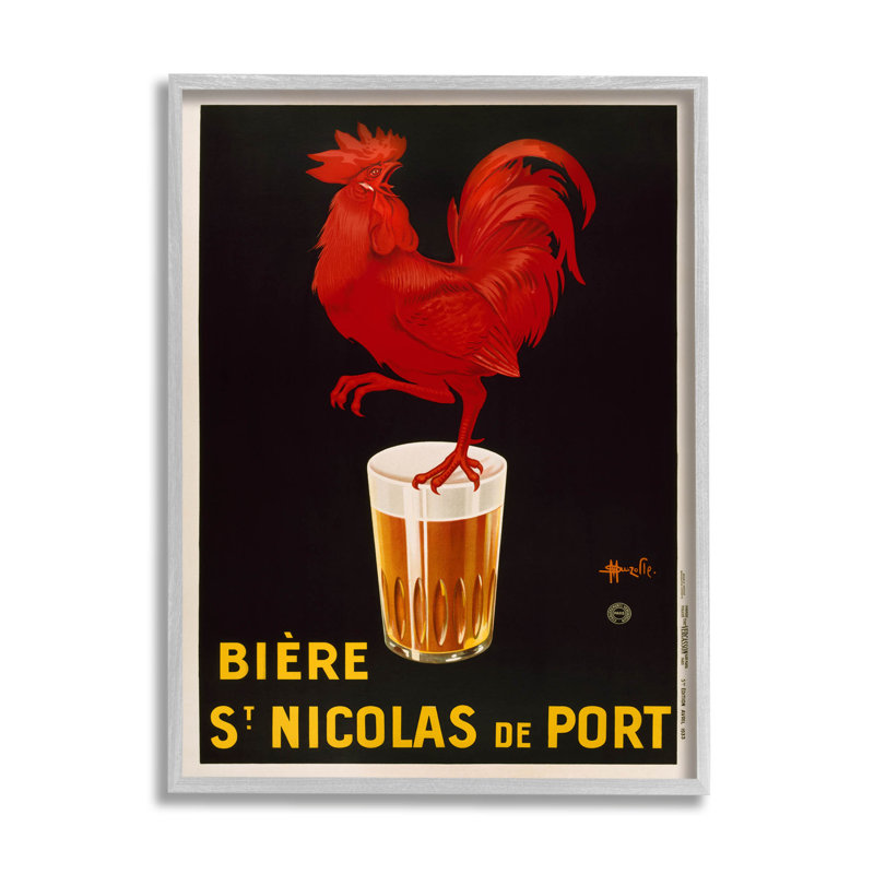 Art de giclée de bière rétro par Marcus Jules, H 14 po x l 11 po x P 1,5 po, Giclée encadrée noir minuit