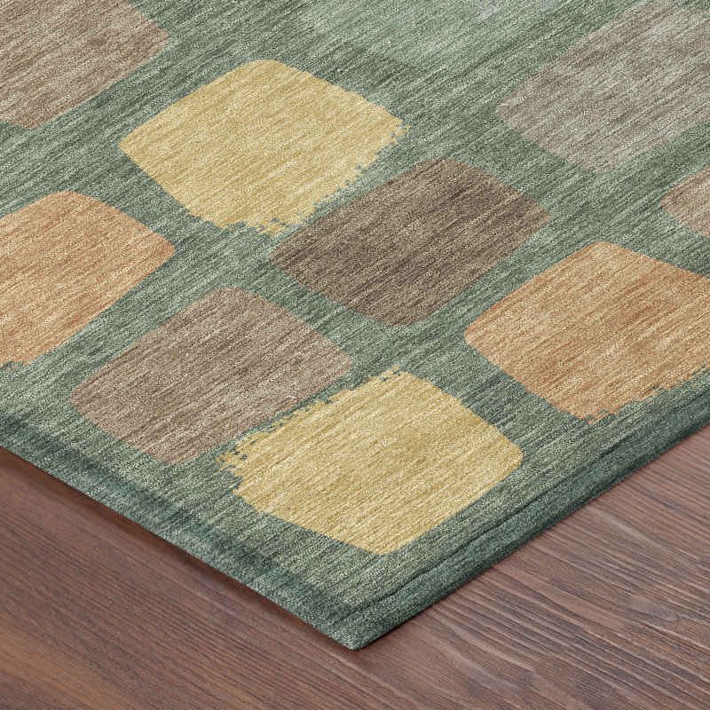 Tapis intérieur / extérieur lavable à la machine Chantille ACN2501, Basilic, 3' x 5'