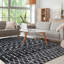 Gingham Shag Area Rug-118262207