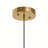 1 - Light Glass Drum Chandelier Pendant Lighting