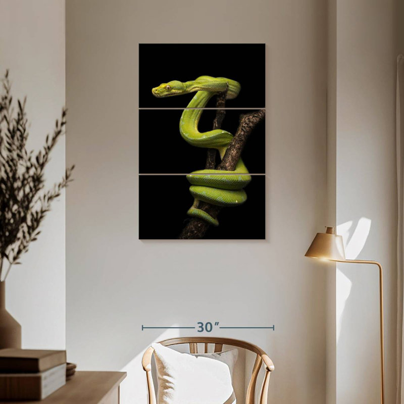 Brampt Python Wrapped Around A Branch, 57" H x 36" W