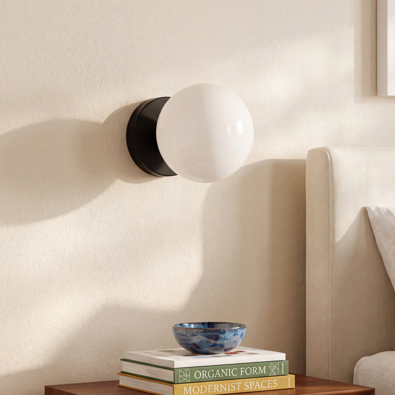 Vibi Flush Mounted Sconce, Aged Iron