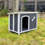 Grande niche pour chien en bois