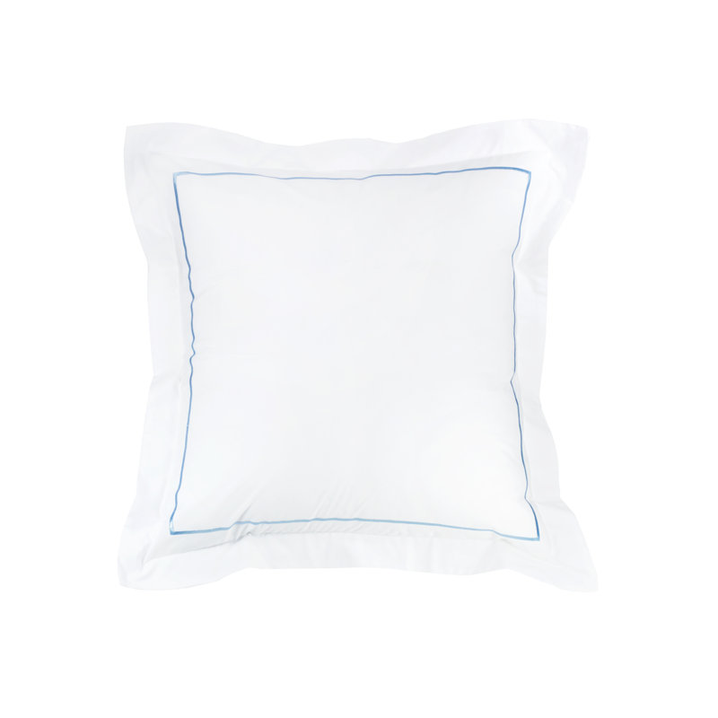 Taie décorative simple Bergeron, Bleu