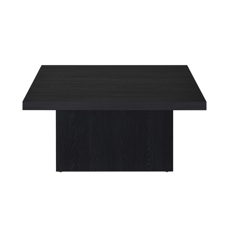 Square Engineered Wood Cocktail Coffee Table, Black