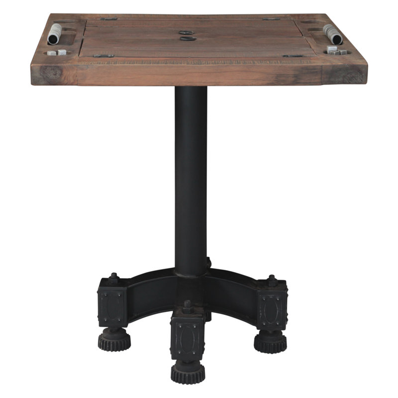 Rustic Revival 28" Backgammon Game Table