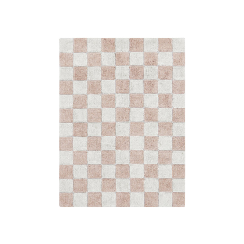 Tapis rectangulaire en coton tissé à la main Little Chefs, Rectangle 4 pi 7 po x 6 pi 7 po
