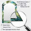 Motif tropical Palm Oasis - grand miroir asymétrique tropical, miroir mural décoratif arqué tropical, impression d'art en métal-1791036601