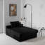 Canapés polyvalents en velours côtelé moelleux, design noir contemporain pour la maison