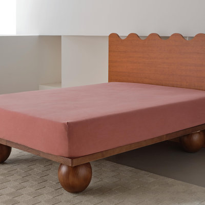 Double Stitch Linen Fitted Sheet