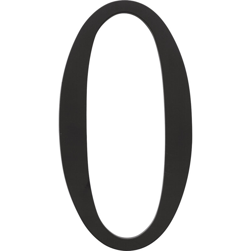 Traditionalist Surface Mount House Number, 0