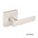 Flat Passage Door Lever with Square Rosette
