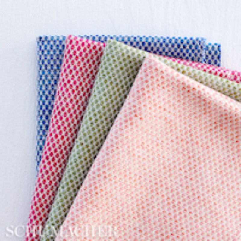 Schumacher x A Rum Fellow Momo Hand Woven Texture Fabric, Blush