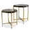 Haymann Glass Nesting End Table