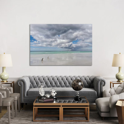 Gentoo Penguin On The Sandy Beach Of Volunteer Point, Falkland Islands by Martin Zwick - Wrapped Canvas Gallery-Wrapped Canvas Giclée