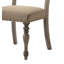 Chaise de salle à manger à motif de bois flotté avec garniture cloutée Birmingham
