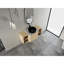 Meuble-lavabo mural écologique avec lavabo en céramique, portes à fermeture en douceur, design moderne
