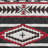 Cortez White Red Gray Brown Cotton Geometric Aztec Pattern Reversible Western Lodge Quilt Set-315661241