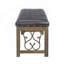 Banc avec pieds uniques