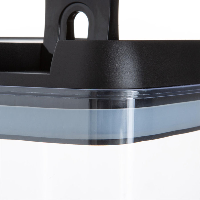 Argon Tableware - Food Storage Containers with Flip Lock Lid, Black, 20.5cm H x 10cm W x 10cm D