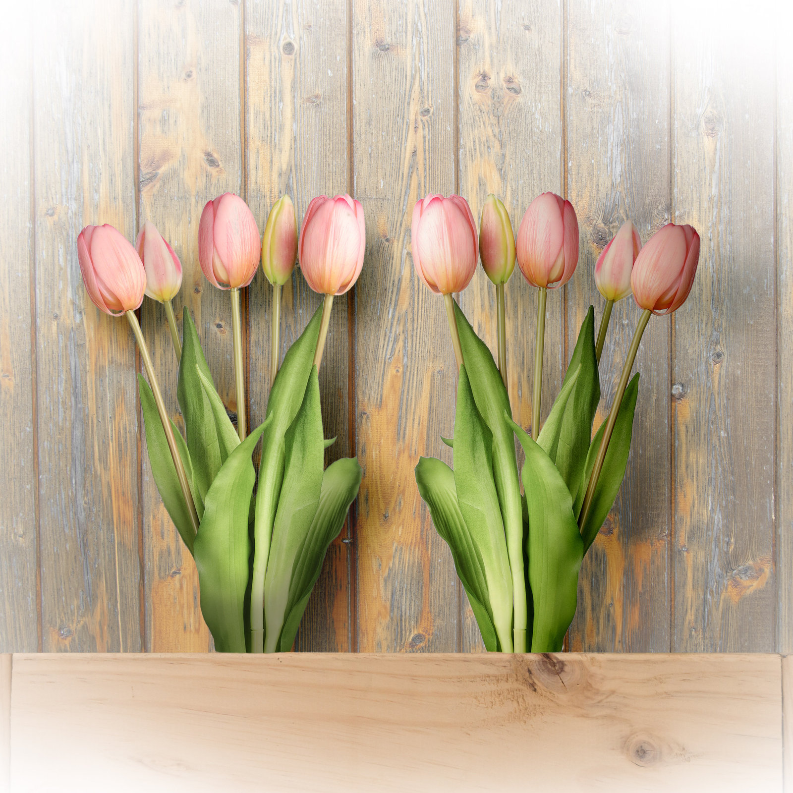 Soft Touch Tulip Stem, Blush Pink
