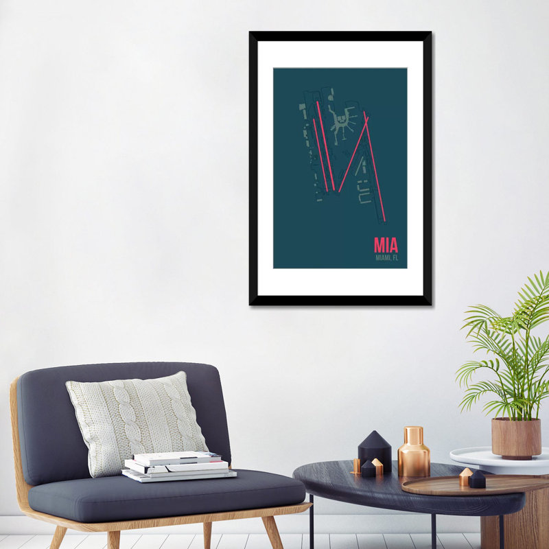 Impression sur toile, Papier d'art encadré noir, Blanc, H 24 po x l 16 po x P 1 po