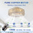 20” Chrome Caged Flush Mount Ceiling Fans With Lights Kit And Remote